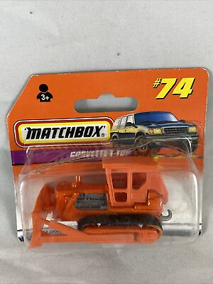 #ad Matchbox Ultra Rare Error Card Is Corvette T Top. Car Is Bulldozer $11.62