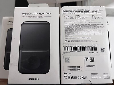 #ad #ad New Genuine Samsung Wireless Charger Fast Charge Pad DUO Black $24.99