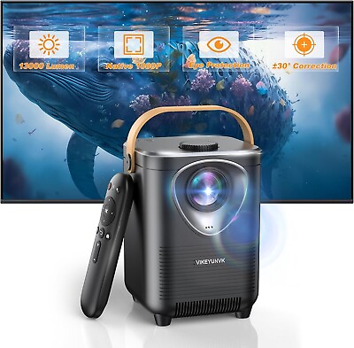 #ad Portable 1080P Video Projector WiFiHDMIUSBTV Stick Compatible 200quot; Screen $59.95