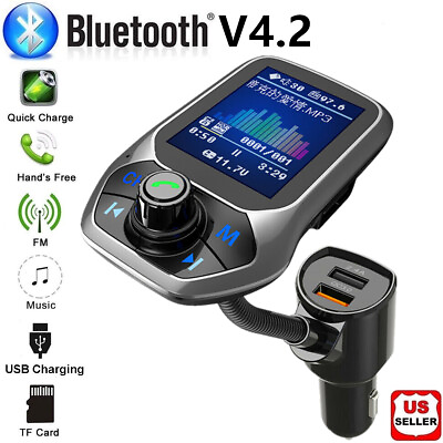 #ad Bluetooth Car FM Transmitter MP3 Player Hands free Radio Adapter Kit USB Charger $16.98
