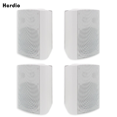 #ad 5.25quot;Outdoor Indoor Patio Bluetooth Speakers Waterproof Wired Wall Mount System $167.19