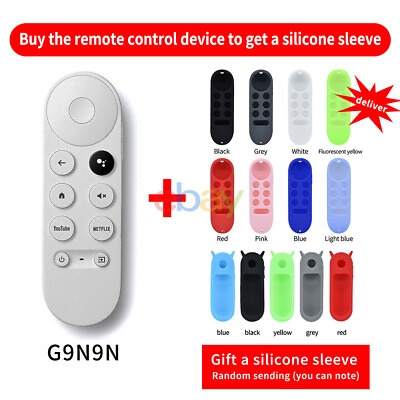 #ad New Replace G9N9N For Chromecast 4K Google TV Voice Bluetooth Remote With Cover $10.98