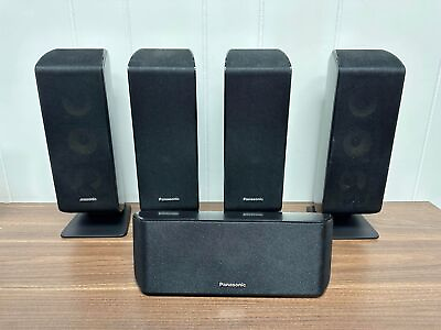 #ad Panasonic Surround Sound Speakers Lot Of 5 SB HC100 $71.61