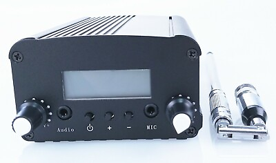 #ad Radio FM PLL Transmitters 1W 7W 76 108MHZ small antenna Wireless transmission $58.90