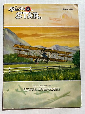 #ad August 1949 Martin Aircraft Company Employee Magazine The Martin Star $37.00