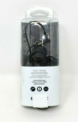 #ad Sony Black MDR EX110AP High Quality Stereo Headphones Ear Buds for Smart Phone C $9.99