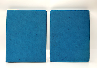 #ad 2x Herman Miller Sound Dampening Acoustic Treatment Panels 15quot; x 19quot; x 2quot; Blue $39.99