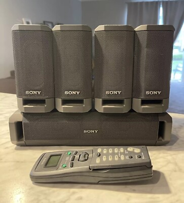 #ad Sony Surround Speakers with RM LP204 Remote Set of 4 SS V315 and 1 SS CN315 $59.87