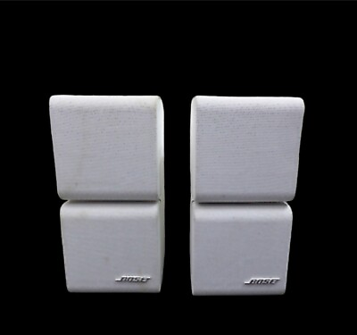 #ad Double Cube Speaker for BOSE Lifestyle Acoustimass Pair White $68.88