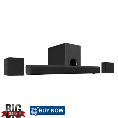 #ad 4.1 Channel Home Theater Speaker System w 24quot; Soundbar ＆ Remote Control Gift $142.49