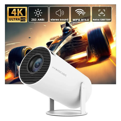 #ad Home Entertainment: HY300 PRO 4K Android 11 Projector with Dual Wifi6 and BT5.0 $94.97