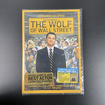 #ad #ad The Wolf of Wall Street Martin Scorsese Leonardo DiCaprio DVD 2014 $5.99