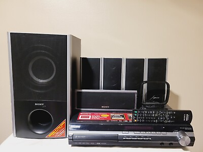 #ad Sony DAV HDX274 5.1 Channel Home Theater Set Subwoofer Speakers Included $295.95