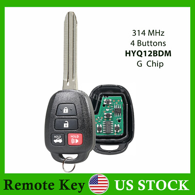 #ad Remote for 2012 2013 2014 Toyota Camry Car Key Fob Control HYQ12BDM with G Chip $12.55