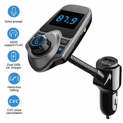 #ad Wireless In Car Bluetooth FM Transmitter AUX Radio Adapter Handsfree USB Charger $12.99