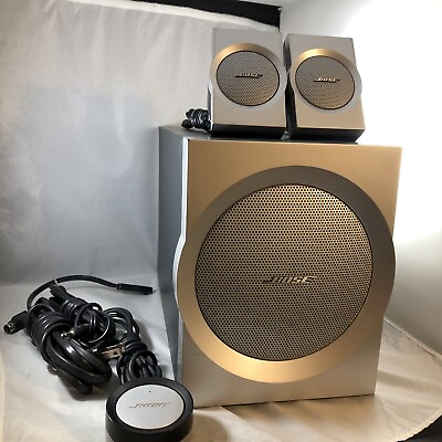 #ad Bose Companion 3 Series 1 Multimedia Speaker System Complete Fully Tested $74.99