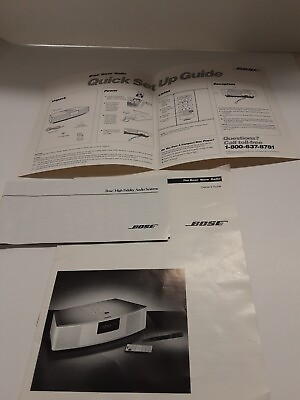 #ad BOSE Wave Radio Owner#x27;s Guide Manual Catalog and Quick Start insert 1994 $15.50