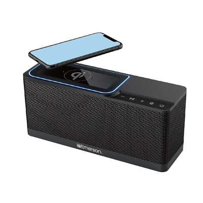 #ad Emerson 20W Portable Bluetooth Stereo Speaker with Wireless Charging ER BTW100 $34.93