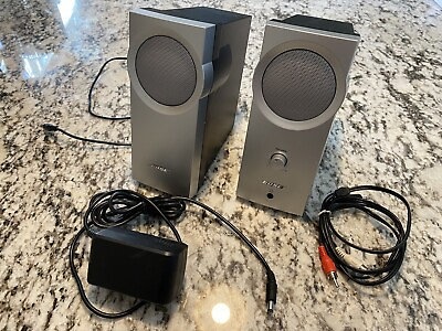 #ad Bose Companion 2 Computer tv Speakers Silver Portable Speaker System Works $29.99