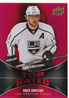 #ad 16 17 2016 17 Upper Deck Overtime Top Rated Red #4 Anze Kopitar Kings 25 $14.95