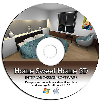 #ad NEW Sweet Home 3D Graphic Interior Design CAD Architect Software Windows Mac CD $9.98