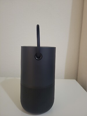 #ad Bose Portable Home Speaker Triple Black Google Assistant and Alexa Voice. $290.00