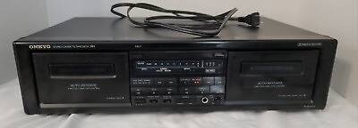 #ad Onkyo Model TA RW313 Dual Cassette Recorder Deck R1 Tape Tested $115.99