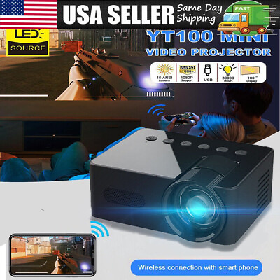#ad Portable Mini Projector 1080P HD Video Home Theater Home Cinema Phone Projector $31.22