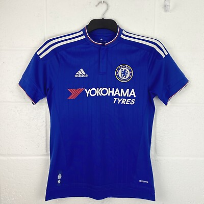 #ad Chelsea Football Shirt Jersey Men’s Size Small Vintage 2015 2016 Adidas Home Top GBP 22.99