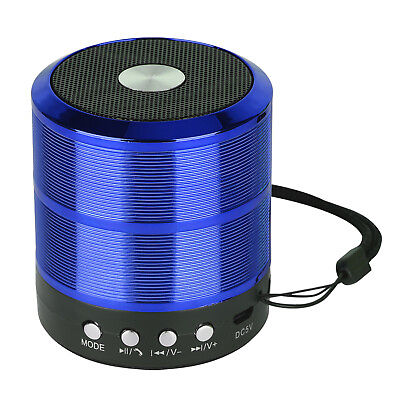 #ad Bluetooth SpeakersPortable Wireless Waterproof Speaker with Super Bass Blue $8.99