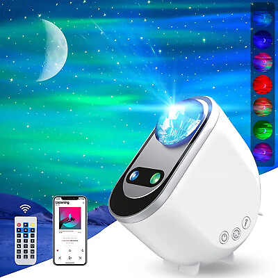 #ad Star Aurora Galaxy Light Nebula Projector With Bluetooth Speaker Remote Control $45.00