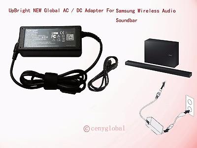 #ad Global AC Adapter For Samsung Soundbar Speaker Sound Bar System HW PS 19V Series $15.99