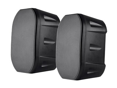 #ad Monoprice 6.5 inch Weatherproof 2 Way Speakers W Wall Mount Bracket Pair Black $179.99