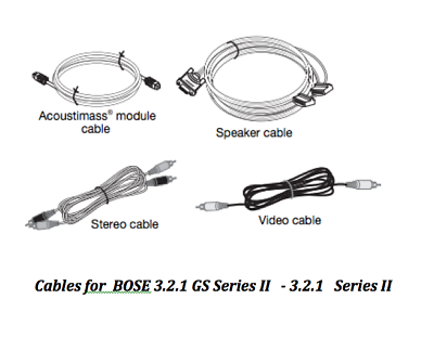 #ad Complete cables for Bose 321 Series II 321 Series III $118.00