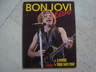 #ad JON BON JOVI exclusiv RARE original import bio photo book 3 large Poster $39.99
