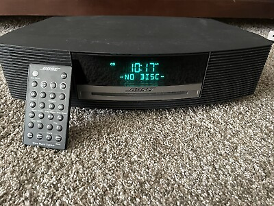 #ad Bose Wave Music System AM FM CD Player Clock Radio W Remote **READ** $125.00