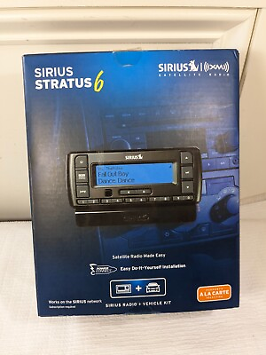 #ad New Open Box Sirius SDSV6V1 Stratus 6 Satellite XM Radio Receiver Vehicle Kit $30.00