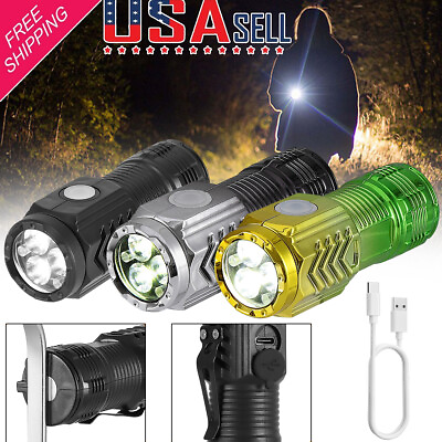 #ad Three Eyed Monster Mini Flashlight Flash Super Power Waterproof Outdoor Travel $6.95