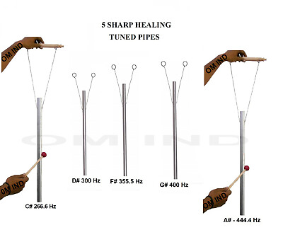 #ad 5 Sharp Sound Healing Pipes louder than Tuning forks $148.00