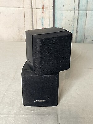 #ad Bose Double Cube Speaker Satellite Speakers Black Sound Great $30.00