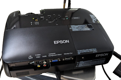 #ad Epson H284A EX50 Multimedia Digital 3LCD Projector BLK NICE $65.00