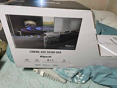 #ad BRAND NEW Klipsch Cinema 400 Soundbar Subwoofer 2.1 Channel 400W Bluetooth HDMI $200.00