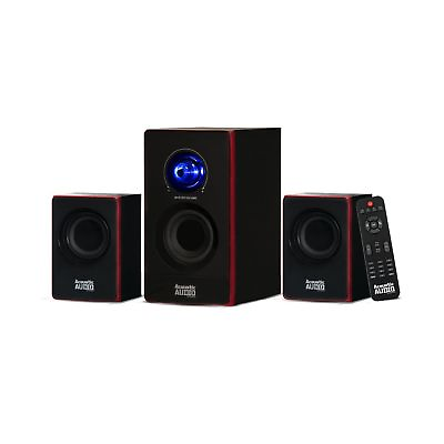 #ad 2.1 Bluetooth Speaker System 2.1 Channel Home Theater Speaker System Black $59.99