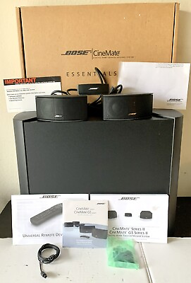 #ad Bose CineMate GS Series II Digital Home Stereo Theater System 2.1 Speakers $250.00