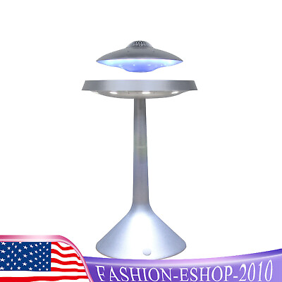 #ad Levitating Floating Speaker Wired Magnetic UFO LED Lamp Bluetooth Speaker $82.65