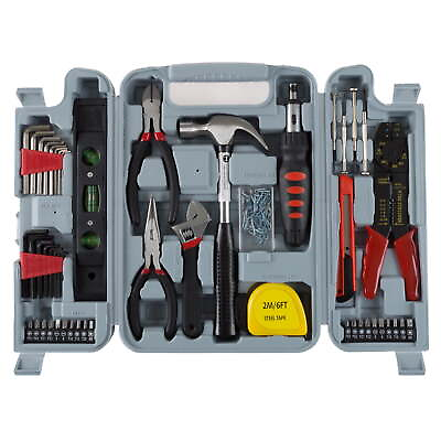#ad Household Tool Kit 130 Piece Tool Set Home Tool Kit Great for DIY Projects $24.89