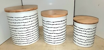 #ad Modern Market Canister Sets for Kitchen Counter Vintage Kitchen Canisters $18.95