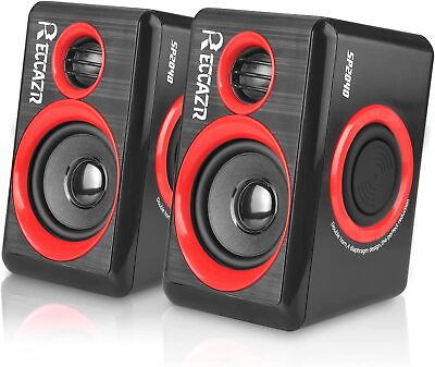 #ad Gaming Speakers 6X9 Pc Surround Sound System Loud Deep Bass Usb Desktop Comput $37.99
