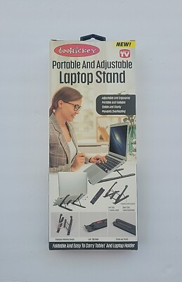 #ad Doohickey Portable Adjustable Laptop Stand. As seen on TV. Silver $17.99