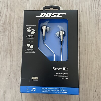 #ad Bose Soundsport IE2 Wired In Ear Headphones Black White New Sealed $184.95